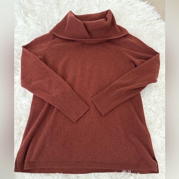 Talbots Rust Cowl Neck Sweater - Picture 1 of 3